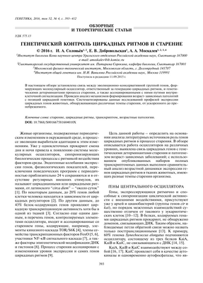 Связь между хромосомной нестабильностью и старением, выявленная у мух Drosophila